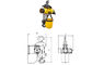 0.1 ton - 50 tons Explosion Proof Chain Hoist Yellow Alloy Steel OEM / ODM