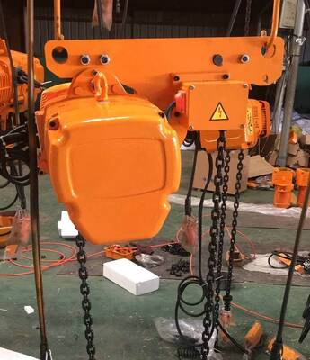 Low Headroom Electric Chain Hoist With Traveling Trolley Safe Operation